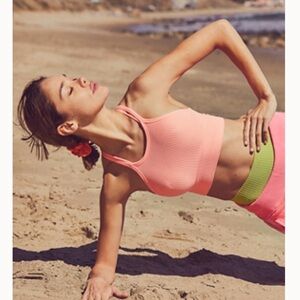 Free People Happiness Runs bra - papaya punch